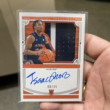 2020-21 National Treasures College Silhouettes Signatures Isaac Okoro #57 /35 