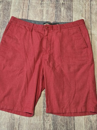 Vans Shorts Herren 36 Taschen leicht Outdoor rot Baumwolle Chino
