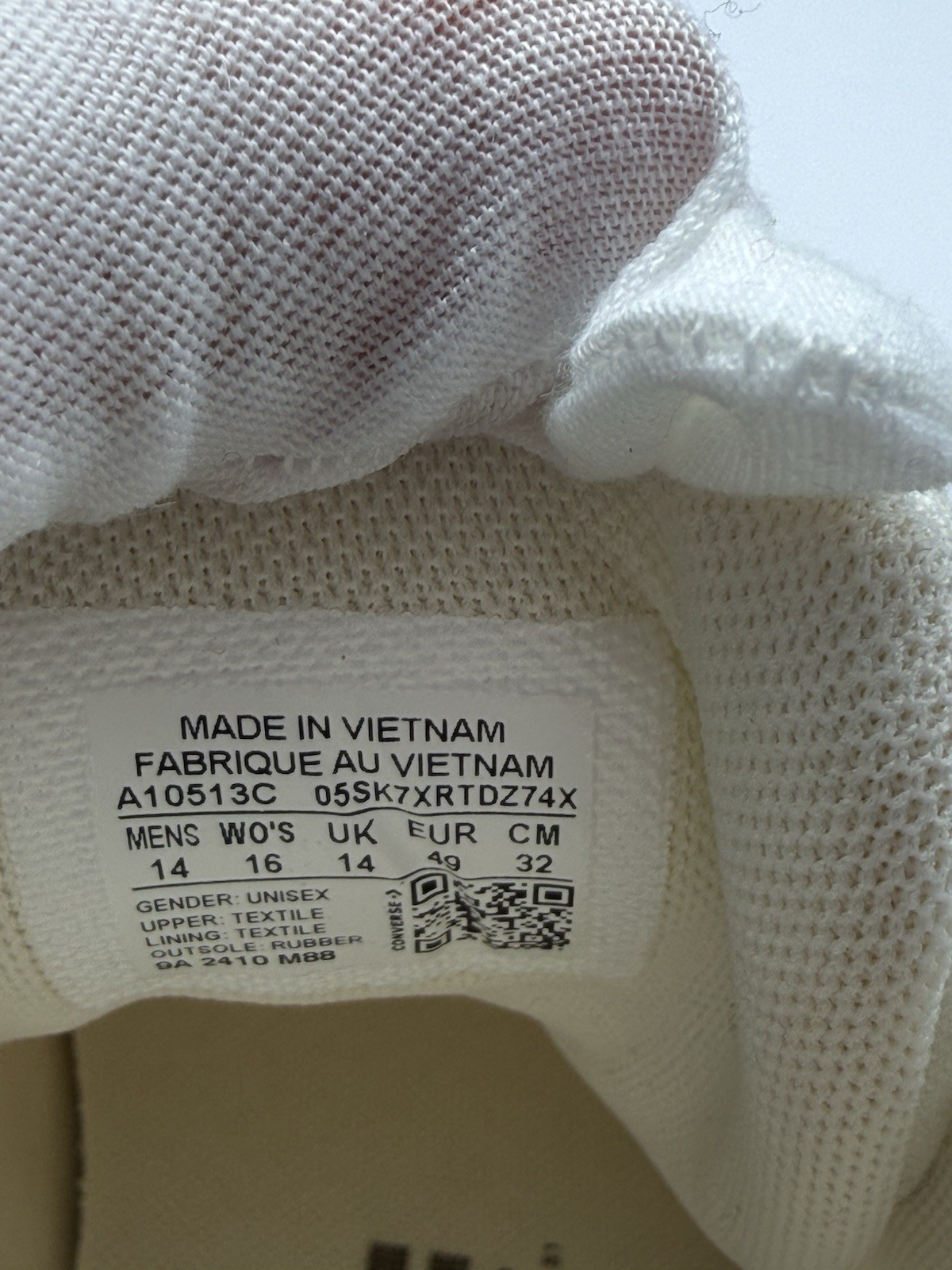 Converse Chuck Taylor All Star Vintage White Malden Street Shoes Men’s Size 14 thumbnail 6