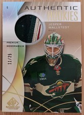 2024-25 SP GAME USED GOLD PREMIUM PATCH AUTHENTIC ROOKIES JESPER WALLSTEDT /25