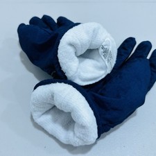 Retro Navy Blue Gloves - Thinsulate Lined Insulated Warm Winter Wear - Mens M