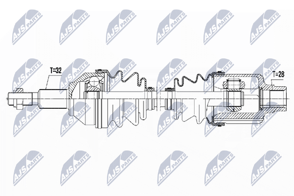 Antriebswelle NTY NPW-CH-036 FüR Fiat Freemont JTD 4X4 Dodge Journey CRD-image