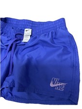 NIKE Dri-Fit Athletic Lined Running Shorts Women's Sz Medium Cobalt Blue