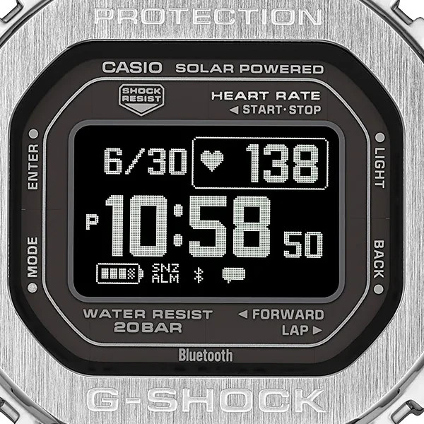 Casio G-SHOCK GM-H5600-1JR G-SQUAD Metal Bluetooth Digital