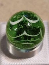 Contemporary Beautiful Hand Made Glass Marble With Swirling Design .15mm