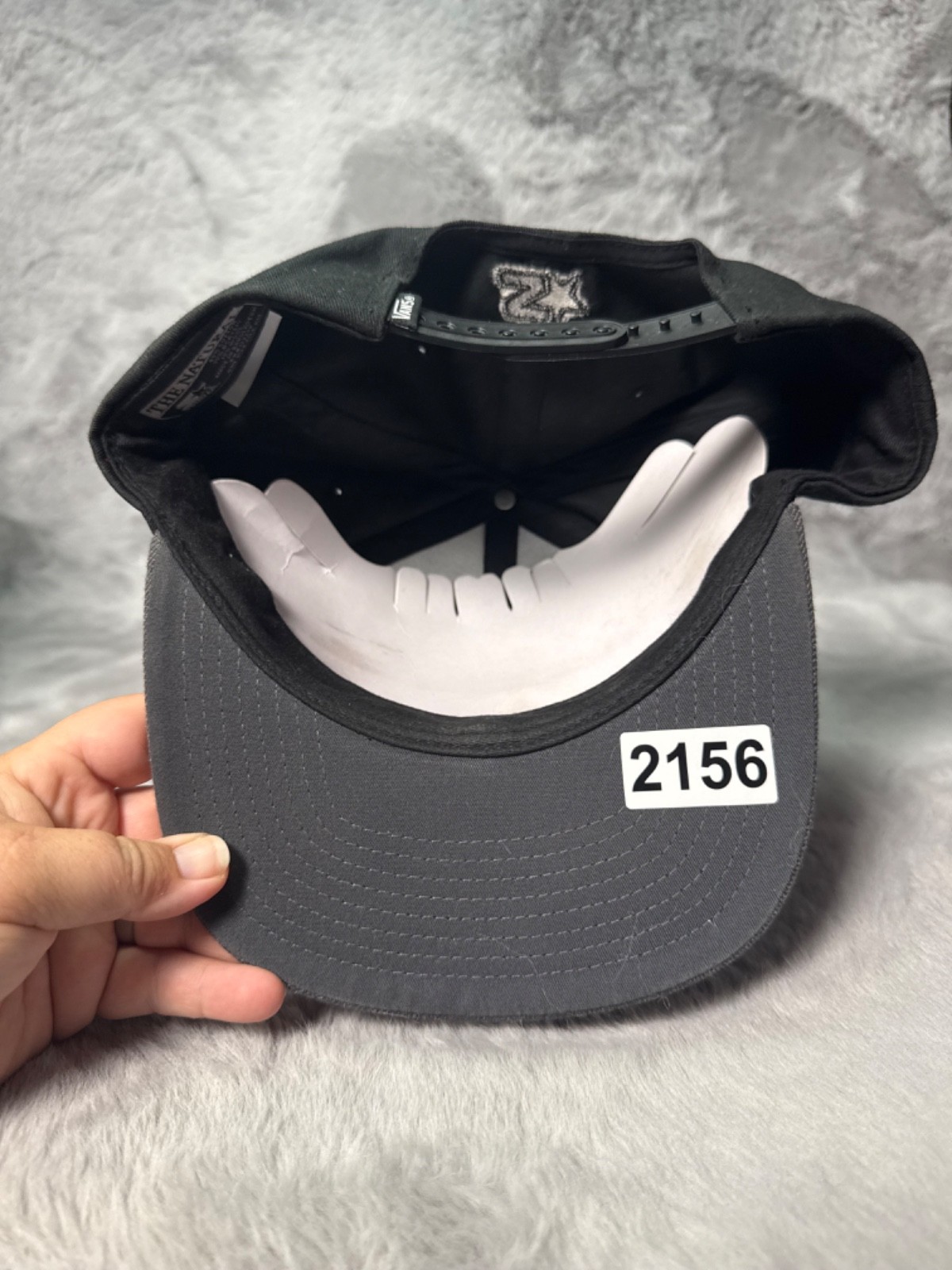 Vans Hat Cap Black Gray Snap Back Adjustable Star… - image 9