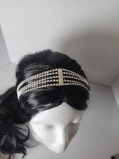 Bridal Women Rhinestone Head Chain Jewelry Headband Headpiece Elastic Hair Band