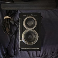Argus Argoflex Twin Lens Reflex TLR 120mm Film Camera, Black