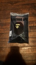 A Bathing Ape Logo Black Cotton Men's Regular Fit T-Shirt Size L Large