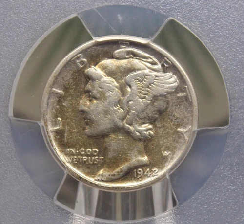 1942/1 "P" Mercury SILVER Dime 10c PCGS VF Details #343 Very Fine ECC&C, Inc.