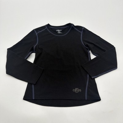 Hot Chillys Sweatshirt Kids Unisex XS Black Logo .#45383