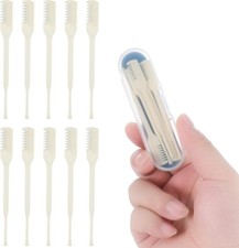 10-Pack Manual Nose Hair Trimmer,360  Rotating Nasal Hair Cutter with Ear Picker