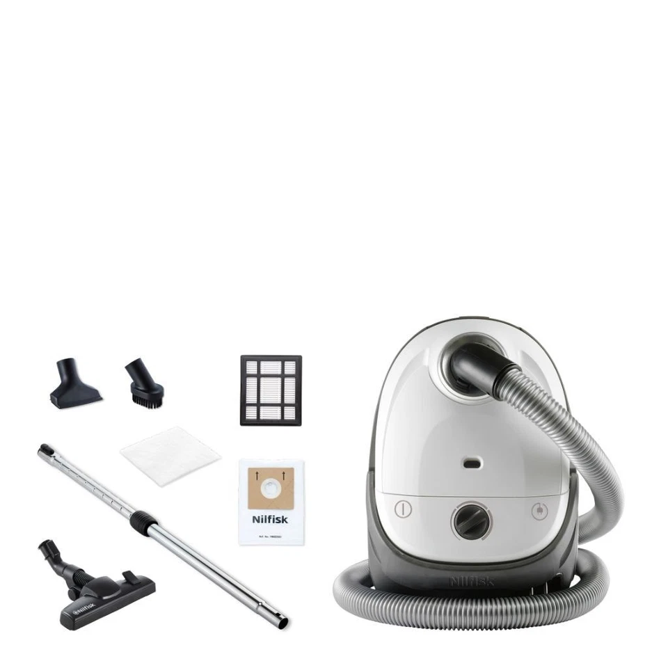 Nilfisk ONE Staubsauger mit Polsterdüse & Kombibürste - kompakt & leistungsstark