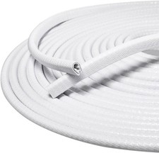 32Ft Car Door Edge Guards White, Universal Rubber U Shape Automotive Door White