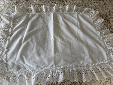 White SpringMaid Pillow Sham Islet Trim 20" x 27" For Standard Pillow
