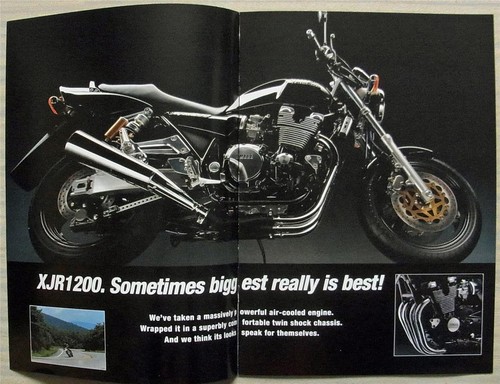 Yamaha XJR1200 Motorrad Verkaufsprospekt 1995 #3MC-01070230-95UK - Bild 2 von 4