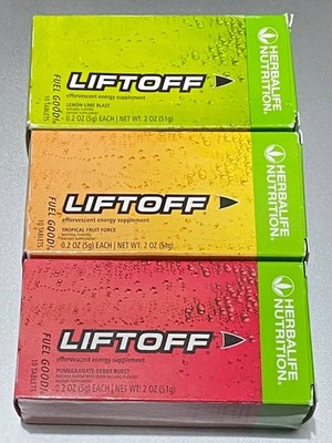 LIFT OFF  Lemon Lime+Tropical + Pom Berry=30 Tablet EXP: 2027