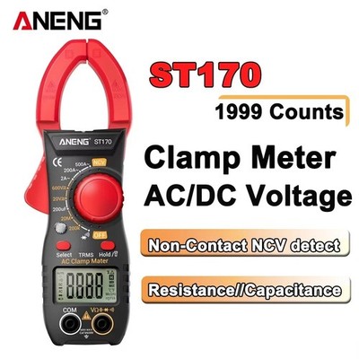 Digital Multimeter Tester AC DC Volt Ohm Amp Clamp Meter Auto Range LCD Handheld
