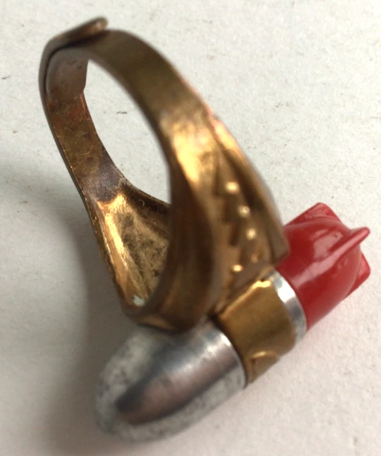 Кольцо Lone Ranger Atom Bomb 1947 винтажное хлопья Kix премиум-класса полное оригинальное - Изображение 2 из 4