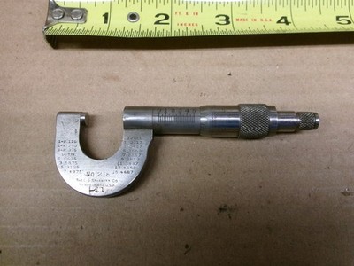 Vintage L. S. Starrett USA  0 - 1/2''  Micrometer No 218