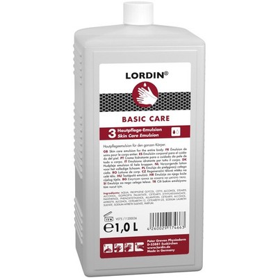 Lordin Hautschutzcreme 3in1 Körper, Gesichts- und Handcreme, 1l Hartflasche
