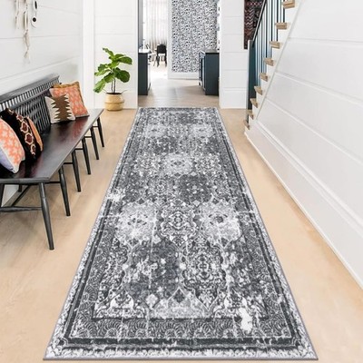 Teppich Läufer 80x200cm rutschfest, waschbar, kurzflor, Wohnzimmer, Flur, Küche