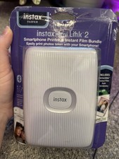 Fujifilm instax mini Link 2 Smartphone Printer Bundle with Instant Film New