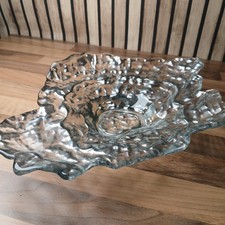 Arda Handmade Iridescent Glass Oyster Bowl