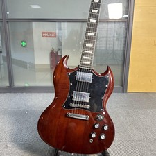 SG Standard Vintage Marrone Chitarra Elettrica Corpo Mogano Hardware Cromato 6Corde