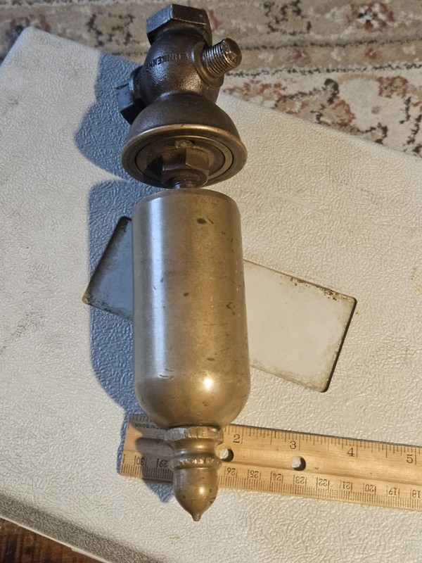 Vintage Antique Lunkenheimer Brass 1 1/2 Air Horn 200 Steam Whistle Acorn Top