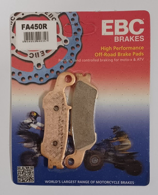 EBC Vorne Bremsbeläge Satz Sinter Met. Für YAMAHA YZ250 2008-2018 (2T) FA450R