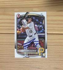 Adonys Guzman 2025 Bowman Draft Chrome Prospect Auto #CPA-AG Base Pirates 1st