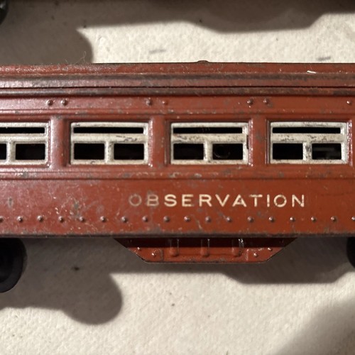 Lionel 2442S Vintage O Tinplate Brown Passenger #2442, 2442, 2443 (Set of 3) - Picture 22 of 24