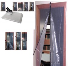 Prodec Doorway Zipped Dust Sheet Protector Dustproof Waterproof Easy Access Door