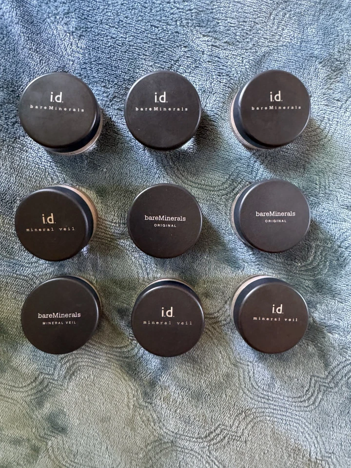 Discontinued Bare Minerals Lot 9 Sealed Tan N30, Medium Tan, Mineral Veil Vntg - Image 2 of 3