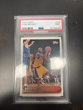 1996-97 Topps - Kobe Bryant #138 (RC) PSA 9 MINT Kobe Bryant Rookie Card. rookie card picture