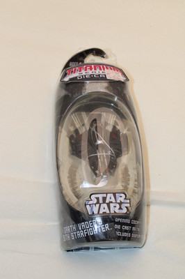 Star Wars Titanium Series DARTH VADER'S  SITH STAR FIGHTER new in damage package