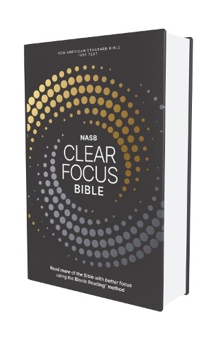 NASB, Clear Focus Bible, Hardcover, Charcoal/Gold, 1995 Text ... - 9780310465539