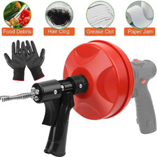 Drain Auger, 25Ft 1/4" Plumbing Snake Drain Clog Remover Tools for Sink  Drain