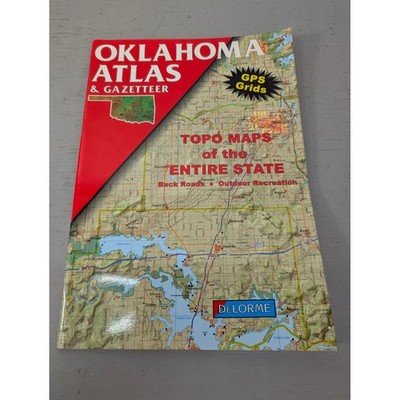 OKLAHOMA Atlas & Gazetteer Delorme Topo Maps Back Roads Outdoor Recreation 1998