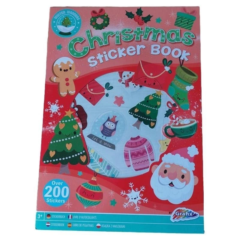 Grafix Stickerbuch Weihnachten Kinder über 200 Aufkleber Basteln ab 3 J.