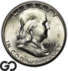 1951-S Franklin Half Dollar, Nice Mint Luster