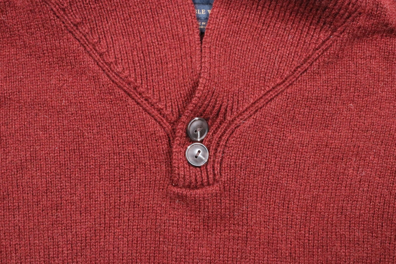 Pendleton Shetland Washable Wool Thick Shawl Neck… - image 4