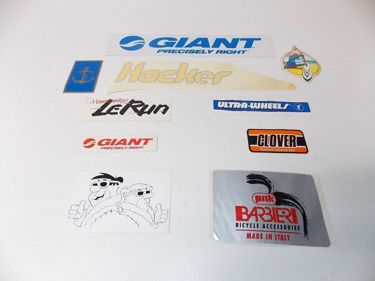 Autocollant Vintage LE RUN MOUNTAINBIKES - Années 80 - Sticker Vélo Tuning - Italie