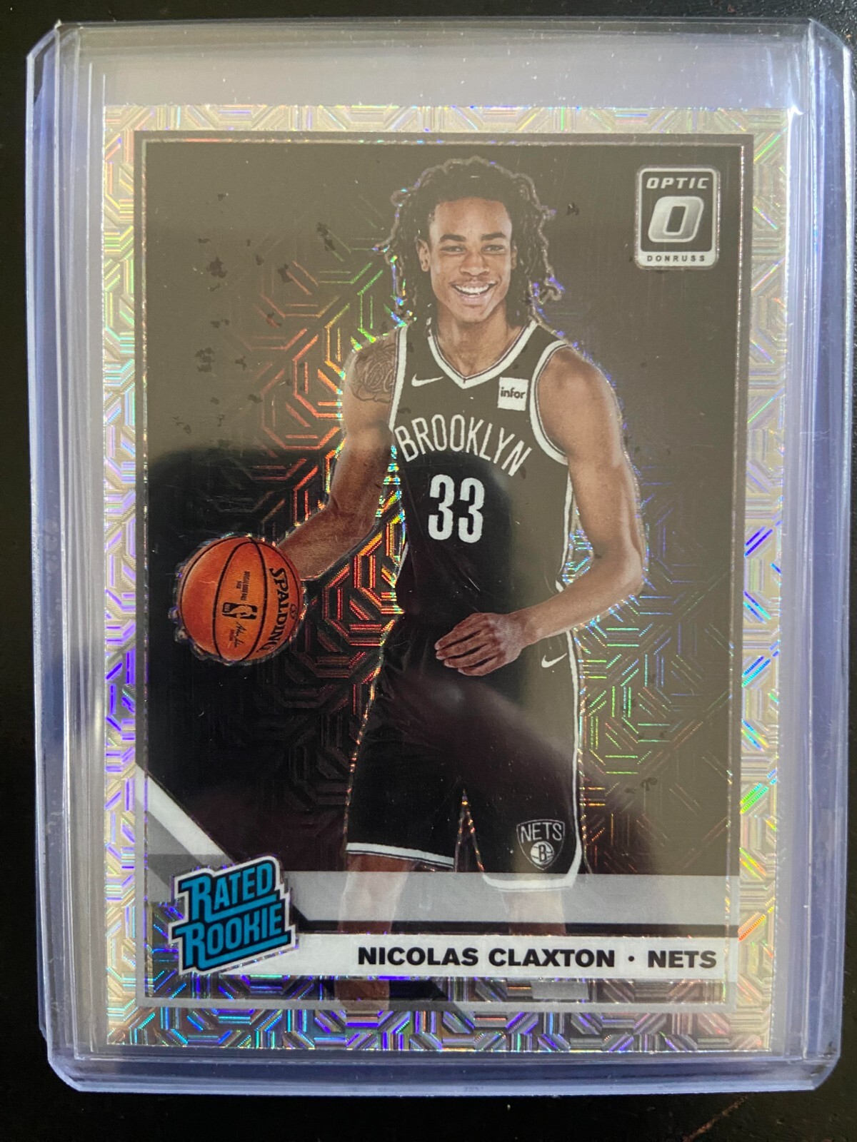 2019-20 Donruss Optic #171 Nicolas Claxton Choice Prizm Rated Rookie RC H1