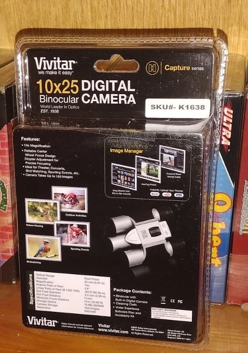Vivitar CV-1025V Digital Camera Binoculars Monocular Compact 10x25 New Sealed - Image 2 of 4