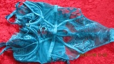 ANN SUMMERS UNDERWIRED BLUE BODY "THE LAVISH" SIZE 12 B-C NWT
