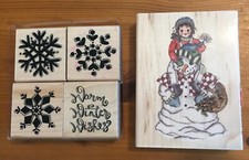 Winter-Themed Stamp Collection, 5 Stamps