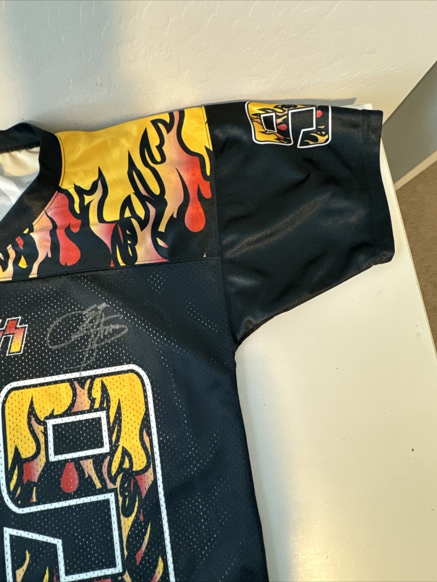 AFL LA Kiss Gene Simmons #99 Arena Football Jersey Signed By AFL LA Kiss Gene Simmons #99 Arena Football Jersey Signed By