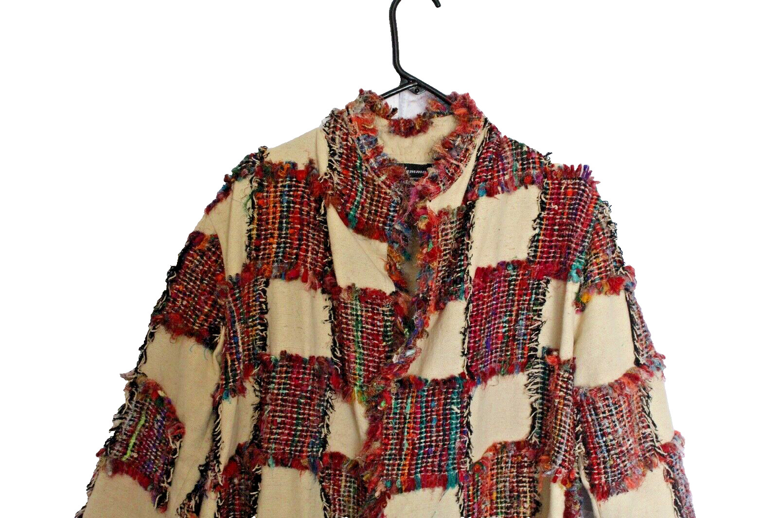 Dilemma Dhun Shroff Patchwork Multicolor Fringe S… - image 2